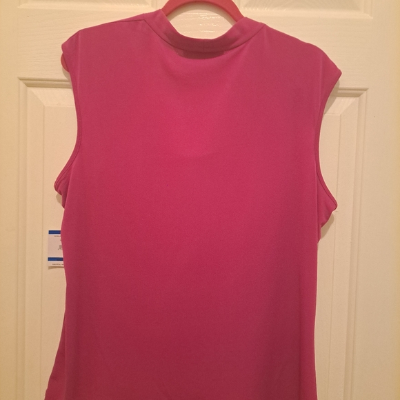 Kasper fuschia top 1X - Picture 2 of 2
